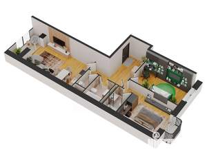 2-к квартира, строящийся дом, 78м2, 10/17 этаж