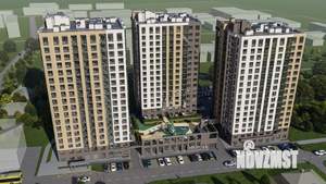2-к квартира, строящийся дом, 47м2, 2/17 этаж