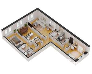 3-к квартира, строящийся дом, 113м2, 1/17 этаж