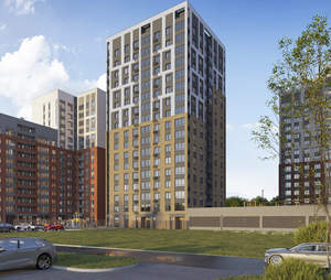 1-к квартира, строящийся дом, 39м2, 4/17 этаж