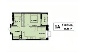 1-к квартира, строящийся дом, 39м2, 3/17 этаж