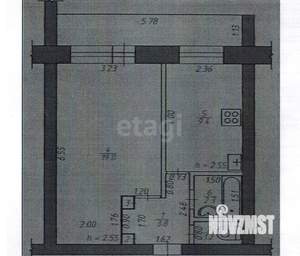 1-к квартира, вторичка, 36м2, 2/12 этаж