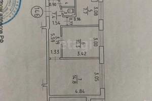2-к квартира, вторичка, 44м2, 1/9 этаж