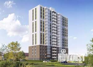 1-к квартира, строящийся дом, 38м2, 13/17 этаж