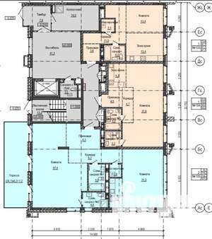 2-к квартира, строящийся дом, 121м2, 1/8 этаж