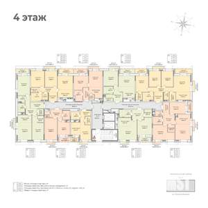 2-к квартира, строящийся дом, 74м2, 4/17 этаж