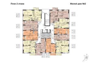 3-к квартира, строящийся дом, 61м2, 2/17 этаж