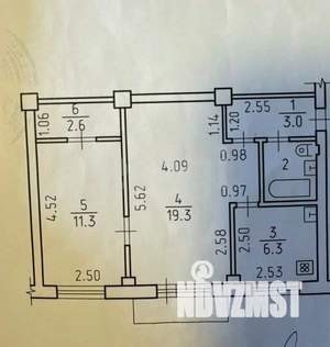 2-к квартира, вторичка, 45м2, 5/5 этаж