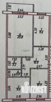 3-к квартира, вторичка, 67м2, 5/5 этаж