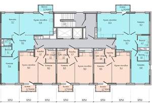2-к квартира, строящийся дом, 67м2, 6/17 этаж