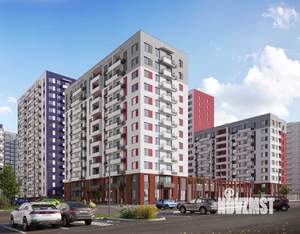 1-к квартира, строящийся дом, 35м2, 1/16 этаж