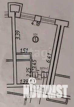 Студия квартира, вторичка, 20м2, 11/24 этаж