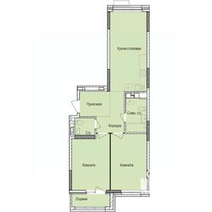 2-к квартира, вторичка, 66м2, 10/17 этаж