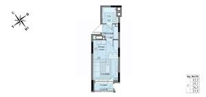 Студия квартира, вторичка, 26м2, 11/17 этаж