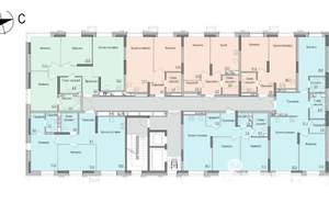 2-к квартира, строящийся дом, 66м2, 3/17 этаж