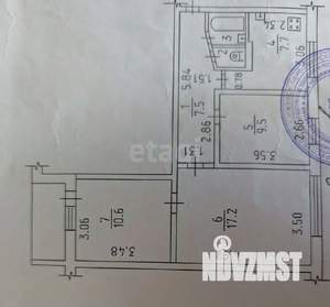 3-к квартира, вторичка, 54м2, 1/9 этаж