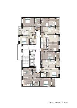 2-к квартира, вторичка, 39м2, 7/17 этаж