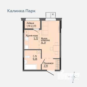 Студия квартира, вторичка, 31м2, 8/17 этаж