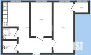 2-к квартира, вторичка, 44м2, 7/9 этаж