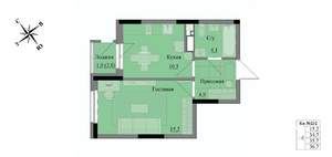 1-к квартира, вторичка, 36м2, 16/17 этаж