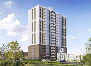 1-к квартира, строящийся дом, 34м2, 1/17 этаж