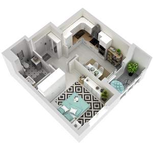 1-к квартира, вторичка, 31м2, 13/25 этаж