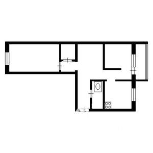 2-к квартира, вторичка, 50м2, 4/5 этаж