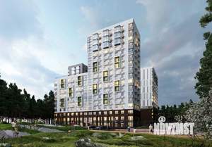 2-к квартира, вторичка, 66м2, 1/17 этаж