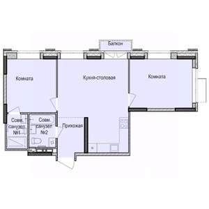 2-к квартира, строящийся дом, 61м2, 9/17 этаж