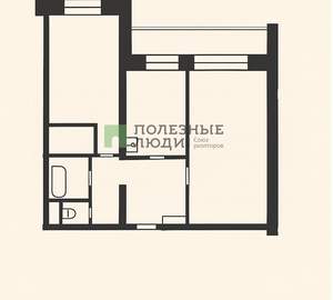 2-к квартира, вторичка, 53м2, 3/10 этаж