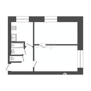 2-к квартира, вторичка, 38м2, 5/5 этаж
