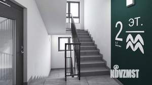 1-к квартира, строящийся дом, 44м2, 6/17 этаж