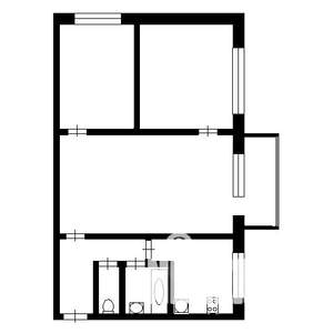 3-к квартира, вторичка, 48м2, 5/5 этаж