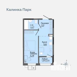 1-к квартира, вторичка, 36м2, 9/17 этаж