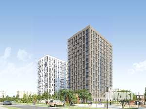 2-к квартира, строящийся дом, 55м2, 2/17 этаж
