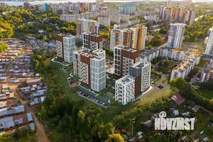 2-к квартира, строящийся дом, 54м2, 14/17 этаж