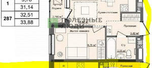 1-к квартира, сданный дом, 31м2, 9/14 этаж