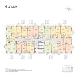 1-к квартира, строящийся дом, 56м2, 4/17 этаж