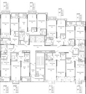 2-к квартира, строящийся дом, 65м2, 7/17 этаж