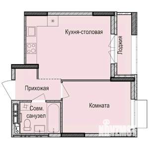 1-к квартира, строящийся дом, 36м2, 3/17 этаж