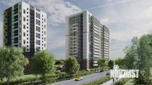 2-к квартира, строящийся дом, 53м2, 15/17 этаж