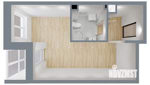 Студия квартира, вторичка, 25м2, 16/17 этаж