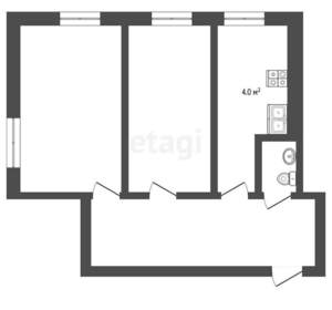 2-к квартира, вторичка, 40м2, 2/5 этаж