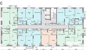 3-к квартира, строящийся дом, 70м2, 3/17 этаж