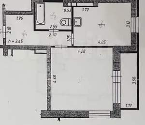1-к квартира, вторичка, 45м2, 8/16 этаж