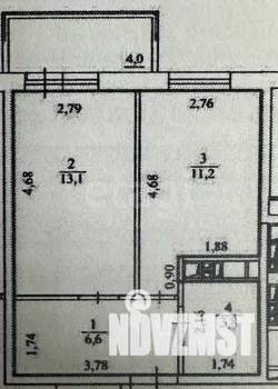 1-к квартира, вторичка, 35м2, 8/16 этаж