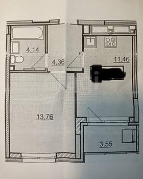 1-к квартира, вторичка, 34м2, 10/18 этаж
