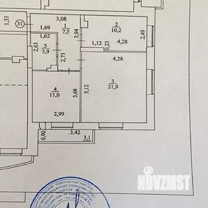 2-к квартира, вторичка, 55м2, 4/19 этаж
