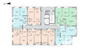 2-к квартира, вторичка, 53м2, 2/16 этаж