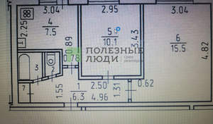 2-к квартира, вторичка, 45м2, 5/9 этаж